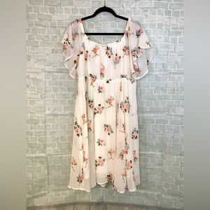 Torrid White Floral Dress